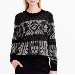 J.Crew Mixed Stitch Blanket Sweater Sz M